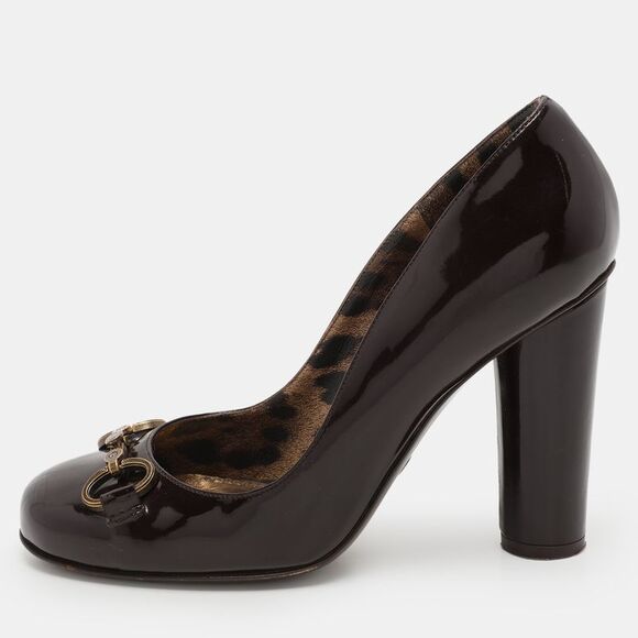 Dolce & Gabbana Dark Brown Patent Leather Pumps Size 38,New Products : American Fashion Style Bags On Sale